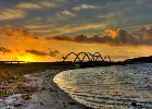 Munkholmbroen i solnedgang - fotos fra Vestsjælland